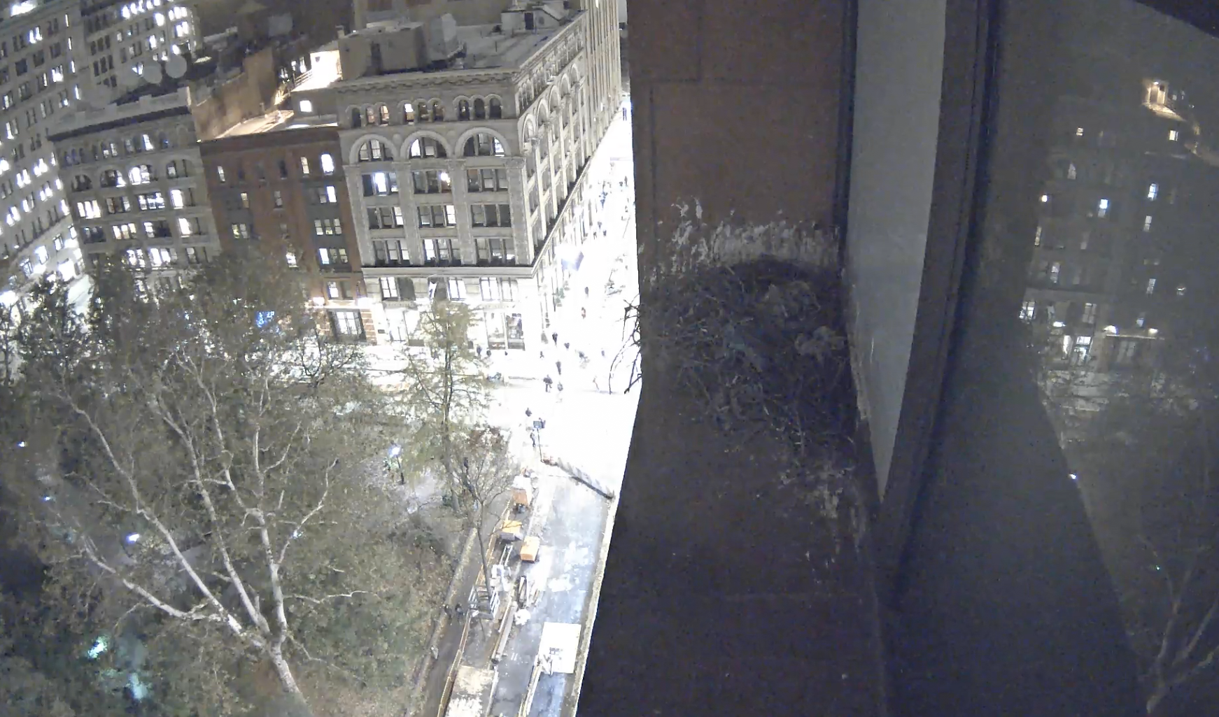 The nest at night on November 13, 2018