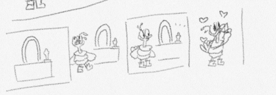 First half of the storyboard